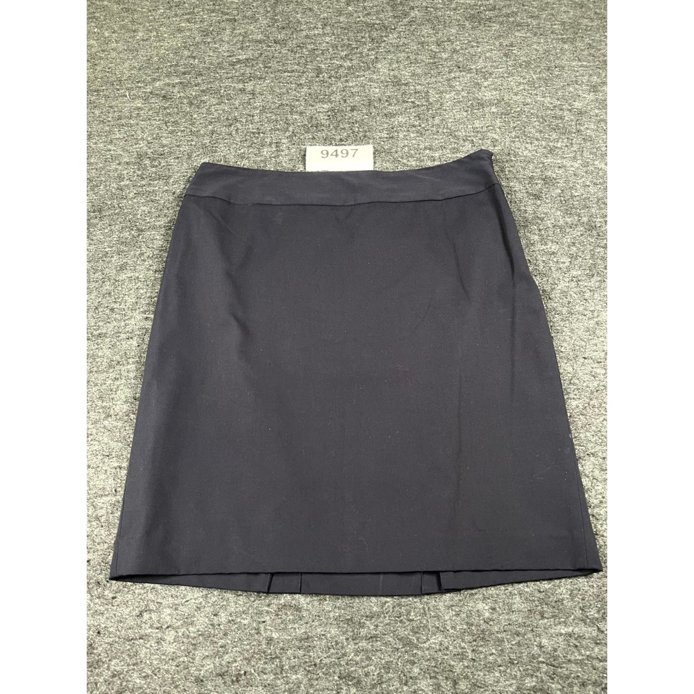 Liz Claiborne Straight & Pencil Skirt Women 14 Black Lined Side Zip High Waisted